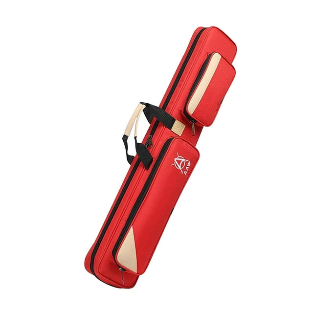 3x4 Fundas para Tacos de Billar 1/2 Fundas para Tacos de Billar Inglés Fundas para Tacos de Billar Americano Oxford Bolsa de Transporte 7 Agujeros Fun Rojo