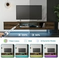 thumbnail image 5 of Bestier Floating TV Stand for TVs up to 90" LED Entertainment Center for Living Room, Walnut, 5 of 8