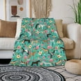 thumbnail image 2 of Horses Florals Throw Blanket Warm Ultra-Soft Micro Fleece Blanket for Bed Couch Living Room, 2 of 6