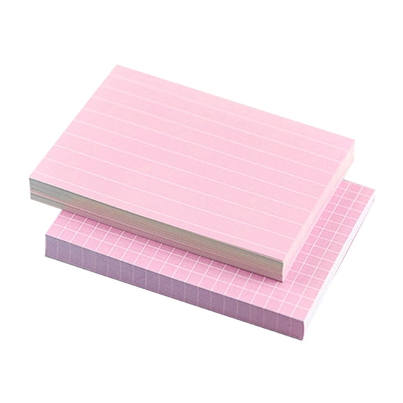 KAKOWELY 150 Pcs Cartes Mémo Papiers Cartes à Notes Papiers Cartes à Index Ligné (Couleur Aléatoire), 3.94"X2.95"X1.38 Pouces