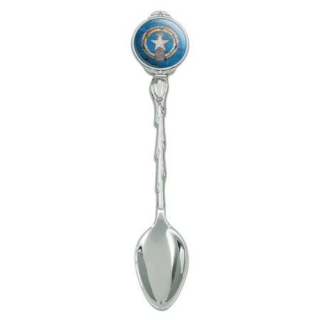 

Rustic Distressed Northern Mariana Islands Flag Novelty Collectible Demitasse Tea Coffee Spoon
