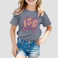 thumbnail image 2 of TZEWGL Chemise Mignonne pour Enfant Imprimé Graphique Col Rond Manches Courtes Vêtements pour Enfants Taille 12-13T, 2 of 4