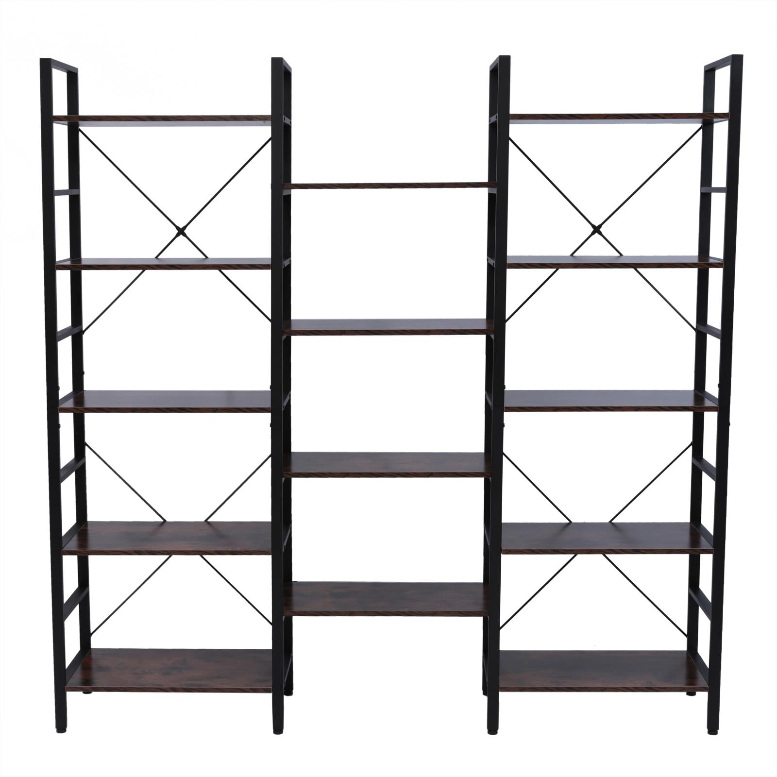 Winado 5Tier Large Bookshelves Bookcase w/14 Shelves for Display and