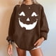 thumbnail image 5 of Women's Casual Fashion Halloween Print Long Sleeve O-Neck Sweatshirts Pullover Top, 5 of 6