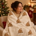 thumbnail image 4 of Sahpxhe Christmas Flannel Throw Blanket with Christmas Design,Ultra Soft Reversible Winter Blanket for Couch and Bed,Cozy Christmas Home Decor,39.4x27.6in H-S, 4 of 6