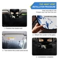 thumbnail image 2 of Floral with Blue Flowers Car Windshield Sun Shade Foldable Car Front Window Visor Heat and UV Protection 55x27.6, 2 of 8