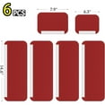 thumbnail image 6 of Refrigerator Handle Covers, 6PCS, Leather Kitchen Appliance Handle Covers, Keep Your Fridge Microwave Oven Stove or Dishwasher Clean, Stains Dirty Oils, Timesaver, Kitchen Decor (Pepper Red), 6 of 12