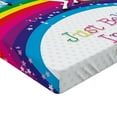 thumbnail image 2 of Ambesonne Fantasy Fitted Sheet, Unicorn Rainbow Fantasy, Twin Size, Multicolor, 2 of 3