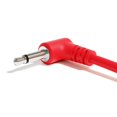 thumbnail image 3 of Excelvalley - Paquete De 5 - Cables De Conexión Modulares Mono En Ángulo Recto - Sintetizador Eurorack De 3,5 Mm 1/8" [Rojo | 200 Cm - 78,74""], 3 of 5