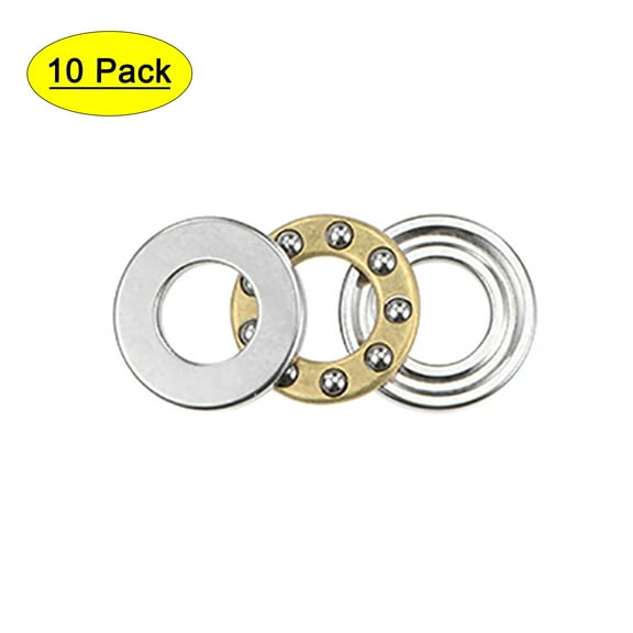 F5-10M Miniature Thrust Ball Bearings 5mmx10mmx4mm Chrome Steel with Washers 10 Pcs