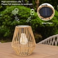 thumbnail image 4 of Solar Wicker Lanterns Outdoor Waterproof 2-Pack, Hanging Rattan Lights for Patio, Decorative Boho Solar Lights for Garden, Yard, Porch and Pathway, 4 of 7