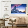 thumbnail image 5 of Elephant Stock Pink Sunset At Winter Wall Art - Horizontal Canvas Wall Art - Living Room Wall Decor - Nature Canvas - Gray And Pink Decor - 24" x 16", 5 of 8