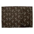 thumbnail image 2 of S4Sassy Brown Lavender Leaves Washable Printed Dining Reversible Tablemats With Napkins Set, 2 of 3
