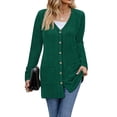 thumbnail image 4 of Fantaslook Fall Cardigan for Women Long Sleeve Open Front Cardigan Casual Button Down Coat with Pockets, 4 of 9