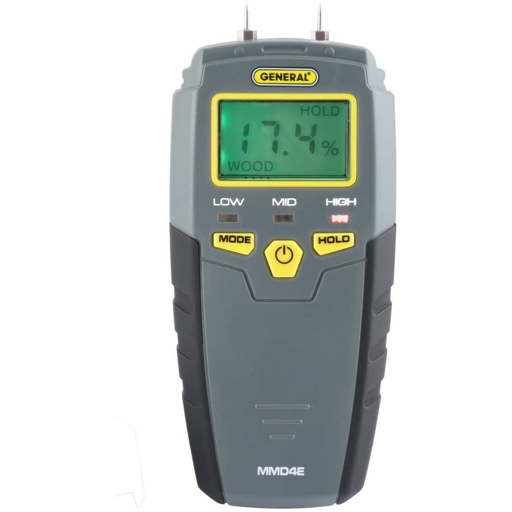 General Tools MMD4E Digital Moisture Meter, Water Leak Detector