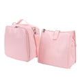 thumbnail image 2 of Bolso de Hombro para el Almuerzo, Bolsas de Almuerzo aisladas de pu Pus resistentes al agua de color rosa con correa parabebidas para bebidas, 2 of 7