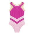 thumbnail image 5 of Doomiva Kids Girls Sleeveless Gymnastics Leotard Tank Ballet Dance Unitard Bodysuit Tumbling Costume Hot Pink 14, 5 of 7