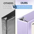 thumbnail image 3 of Binder Sooez BinderX, extra duradero, 7,6 cm, 3 anillos, color lavanda, 3 of 7