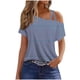 thumbnail image 2 of Fiudx Liquidación de Ofertas Flash Camiseta Tipo Blusa con Hombros Descubiertos y Manga Corta Informal para Mujer a La Moda, 2 of 5