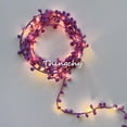 thumbnail image 2 of Guirnalda de luces LED con pompones de colores, cadena de luces con batería de microalambre de cobre para mesa, boda, fiesta, decoración del hogar, 2 of 4