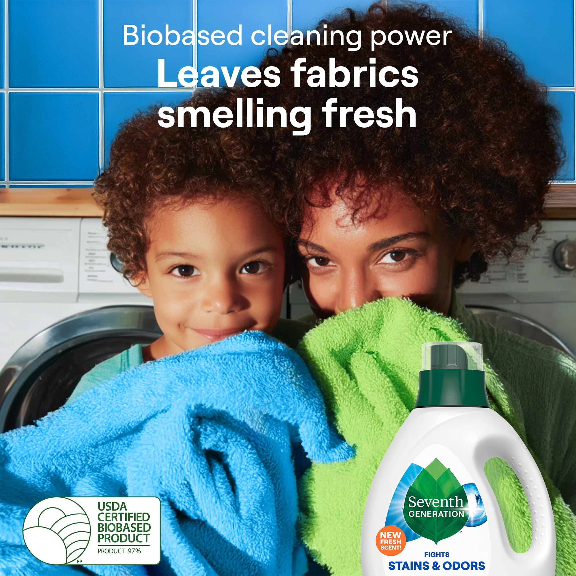 Seventh Generation Fresh Scent Liquid Laundry Detergent, 90 fl oz, 60 Loads