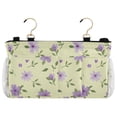 thumbnail image 5 of Ryvnso Bedside Caddy Flowers Purple Bedside Storage Bag Hanging Organizer, 5 of 8