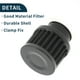 thumbnail image 5 of Filtro de aire de motor de flujo alto redondo de 25 mm, filtro de admisión de aire frío de tapa cerrada con 1 abrazadera negro para automóvil, 5 of 6
