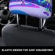 thumbnail image 4 of Cosmonious High Funda Protectora Universal para Reposacabezas de Coche, Funda Elástica para Reposacabezas de Asiento de Auto, Funda de Tela Antipolvo, Accesorios de Interior 2 Piezas, 4 of 6