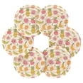 thumbnail image 2 of WOBOGO Many Different Fruits on White Background Coil Coasters Set of 6 Minimalist Cotton Woven 3.94 inch Non-Slip Insulated and Absorbent Home Accessories., 2 of 7