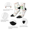 thumbnail image 5 of Rateoe Frog and Mushrooms Pattern Quarter Crew Socks,Toe Seamed Ankle Socks,Cotton Cushioned Breathable Athletic Crew Sports Socks, 5 of 7