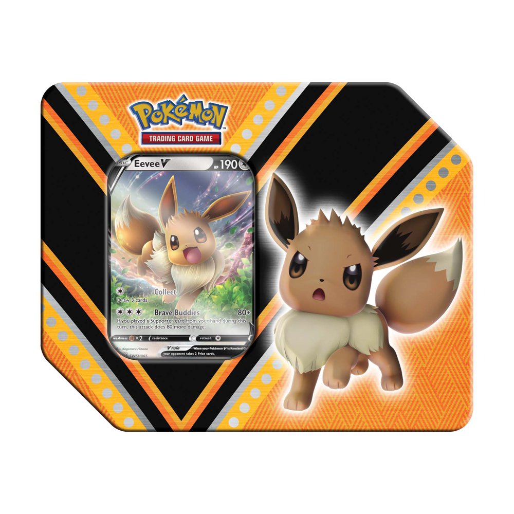 Pokémon TCG: V Powers Tin Collection (Eevee V) - Walmart.com - Walmart.com