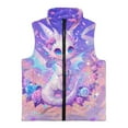 thumbnail image 4 of Pzuqiu Dragon Girls Zip Up Sleeveless Vest Size 4 Comfortable Casual Fall Winter Warm Outerwear With Pockets Personalized Fashion Practical for Teens Girls Boys Kids, 4 of 7