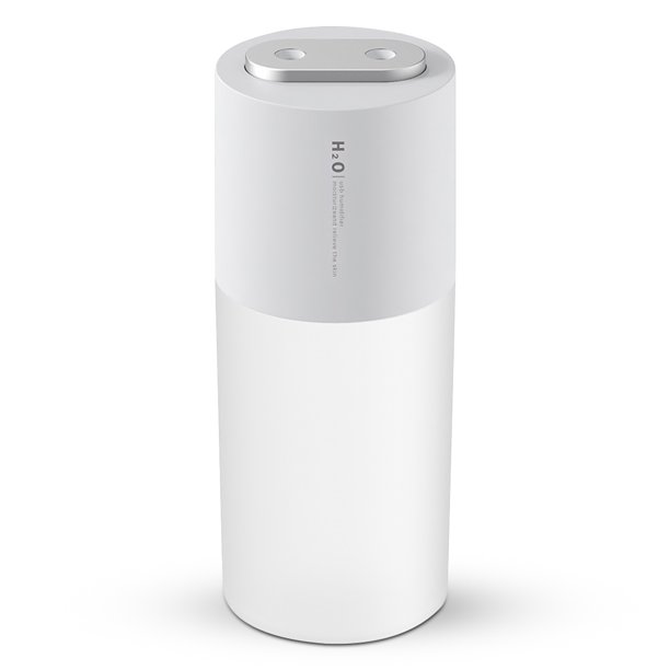 Moyic Mini humidificador de aire portátil, rociador de 400ml, difusor de aceites esenciales, atomizador, fabricante de vapor, luz nocturna, Electrodomésticos Blanco Moyic HA009642-01B