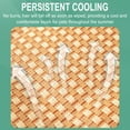thumbnail image 7 of XiYing Pet Summer Cooling Mat | Self-Adhesive Straw Mat for Dogs & Cats | Breathable Cotton Filled | Non-Slip Cloth Bottom | Foldable & Portable Pet Bed Pad, 7 of 7