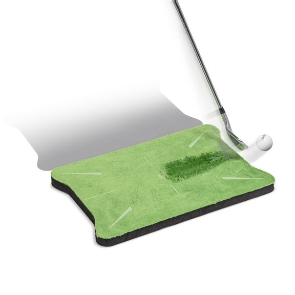 GoSports SWINGSPOT Golf Swing Impact Training Mat, Shows Club Path at Impact to Detect and Fix Slices, Hooks and More