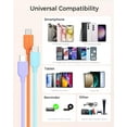 thumbnail image 7 of Cable Matters 3-Pack Extreme Flexible Short USB A to USB C Cable 1ft in Orange Blue Purple Support Apple CarPlay Android Auto USB to USB C Charging Cable for iPhone 15/15 Pro/15 Pro Max Galaxy S23, 7 of 7