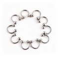 thumbnail image 1 of Ayyufe Pack Of 10 Stainless Steel Horseshoe Bar Lip Nose Ear Ring Stud Body Piercing Set, 1 of 6