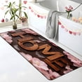 thumbnail image 3 of YIMEIS The warmth of home 17.7''*47.2'' Long Flannel Bath Mat, Non-Slip, Anti-Skid Rug for Bathroom Aisle & Bathtub Side, 3 of 7