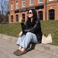 thumbnail image 4 of Cushionaire Luz Suede Clogs for Women with Fuzzy Lining, 4 of 26