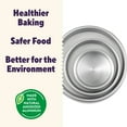 thumbnail image 5 of Wilton Aluminum Non-Stick Bakeware Round Cake Pans, 4", 6", 8" Layer Cake Pans, 3 Piece Set, 5 of 11