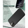 thumbnail image 3 of Compatible with iPhone 12 Pro Max 6.7 Inch 2020 Case, Shockproof Slim Fit Liquid Silicone Gel Rubber Protective Case Soft Touch Back Cover Fit with iPhone 12 Pro Max 6.7" - Black, 3 of 8