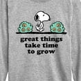 thumbnail image 3 of Peanuts - Great Things Take Time To Grow - Toddler & Youth Long Sleeve Graphic T-Shirt, 3 of 6