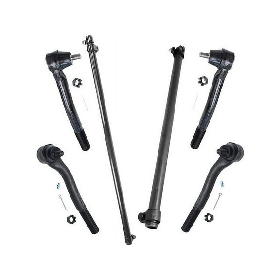 Front Tie Rod End and Drag Link Kit - Compatible with 1999 - 2004 Jeep Grand Cherokee 2000 2001 2002 2003