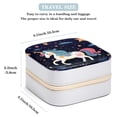 thumbnail image 3 of Starry Unicorn Portable Travel Jewelry Box Organizer Earring Necklace Bracelet Holder Display Case Stand Box for Girls and Women, 3 of 7