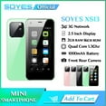thumbnail image 2 of SOYES XS13 Mini Smartphone Quad Core Android 2GB RAM 16GB ROM Cellphone 3D Glass Dual SIM HD Camera Small Mobile Phone, 2 of 18