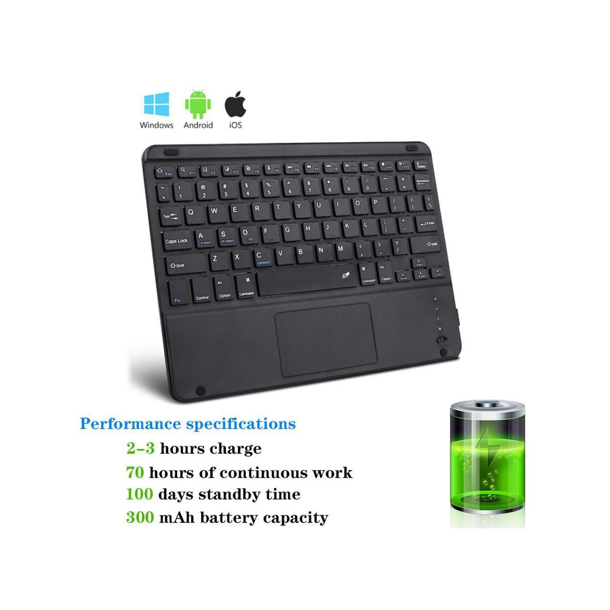 Bluetooth Keyboard Case with Trackpad for iPad Pro inch 2017