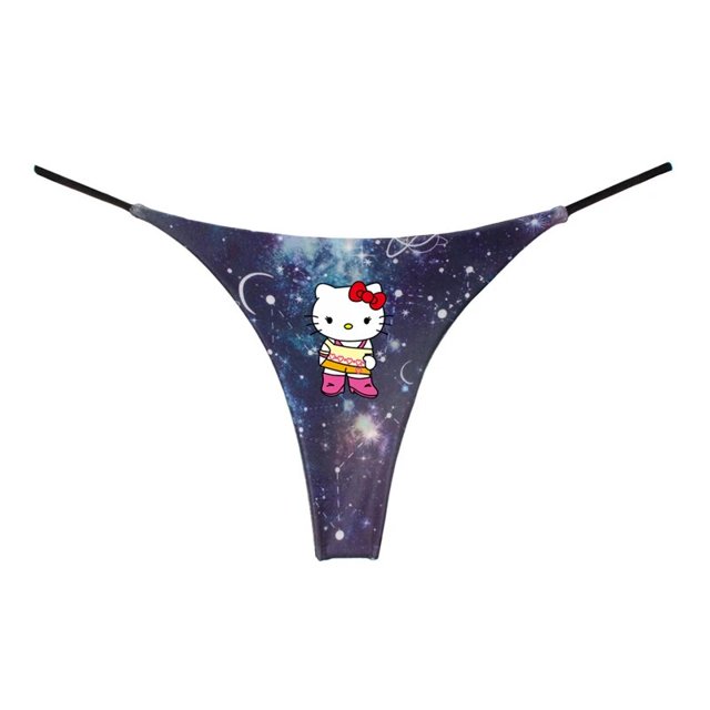 Anime Sanrio Hello Kitty Tanga Sexy para pareja, estilo Harajuku, ropa interior delgada, tentación Sexy, regalo de cumpleaños Kawaii, chica caliente, imprescindible