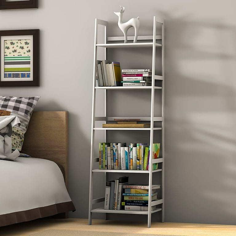 White minimalist bookshelf deals