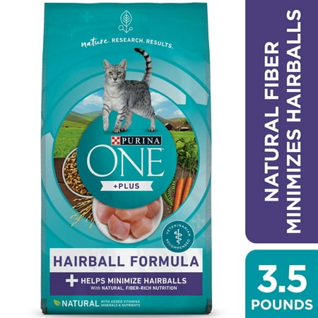 UPC 017800012638 product image for Purina ONE Natural Cat Food for Hairball Control  +PLUS Hairball Formula  3.5 lb | upcitemdb.com