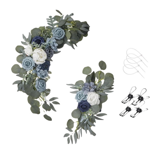 Arreglo floral artificial de Boda Sunnimix Botín para puerta principal Corona colgante